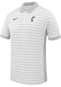 Nike Cincinnati Bearcats Mens White Victory Stripe Short Sleeve Polo