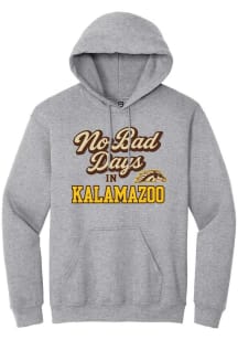 Summit Sportswear Western Michigan Broncos Mens Grey No Bad Days Long Sleeve Hoodie