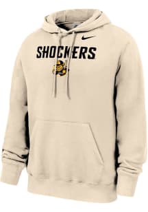 Nike Wichita State Shockers Mens Natural Club Fleece Long Sleeve Hoodie