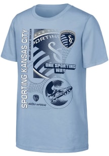 Sporting Kansas City Youth Light Blue Strategy Short Sleeve T-Shirt