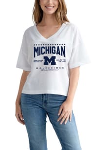 Michigan Wolverines Womens QB Jersey Fashion Football Jersey - White