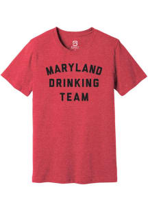 Summit Sportswear Maryland Red Drinking Team Short Sleeve Fashion T Shirt