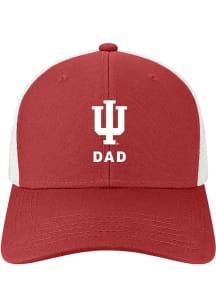 Indiana Hoosiers Dad Mid Pro Trucker Adjustable Hat - Red