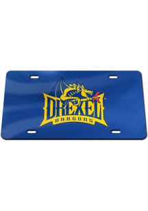 Drexel Dragons Blue Acrylic Car Accessory License Plate