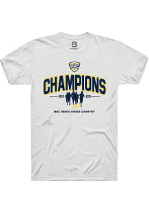 Summit Sportswear Toledo Rockets White 2025 MAC Mens Cross Country Champions Stack Short Sleeve T..