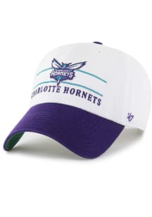 47 Charlotte Hornets Clean Up Adjustable Hat - White