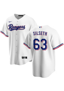 Chase Silseth Texas Rangers Mens Replica Home Jersey - White