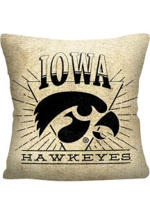 Iowa Hawkeyes New Wave Tapestry Throw Pillow - Beige