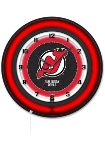 New Jersey Devils 19in Neon Wall Clock