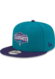 New Era Greensboro Swarm Teal 2T 9FIFTY Mens Snapback Hat