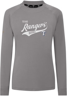 Levelwear Texas Rangers Womens Grey Slender Glide Pullover