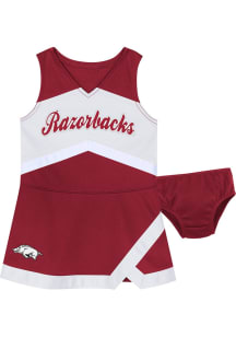Arkansas Razorbacks Girls Cardinal Cheer Captain Cheer Dress Set