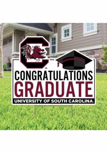 South Carolina Gamecocks Congratulations Graduate Yard Sign - White