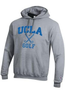 Champion UCLA Bruins Mens Grey Golf Icon Powerblend Long Sleeve Hoodie