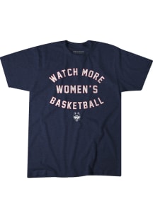 BreakingT UConn Huskies Navy Blue Watch More Women's Basketball Short Sleeve Fashion T Shirt