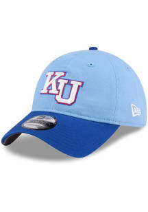 New Era Kansas Jayhawks NCAA Replica 9TWENTY Adjustable Hat - Light Blue