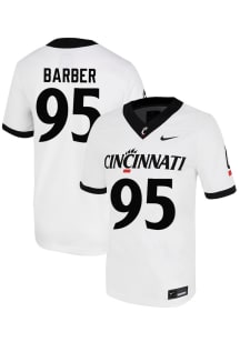 Lendric Barber  Nike Cincinnati Bearcats White Football NIL Name And Number Football Jersey