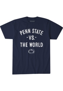 BreakingT Penn State Nittany Lions Youth Navy Blue Vs. The World Player Tee