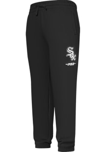 Pro Standard Chicago White Sox Boys Black Classic Chenille Sweatpants
