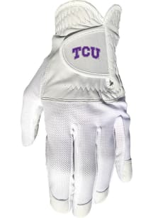 TCU Horned Frogs White Cool Mesh Golf Gloves