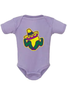 Summit Sportswear Cedar Rapids Kernels Baby Lavender Primary Copa Short Sleeve One Piece