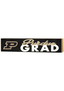 KH Sports Fan Purdue Boilermakers Grad graduation graphic Sign - Black