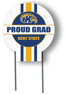 Kent State Golden Flashes KH Sports Fan Grad graduation graphic Yard Sign - White
