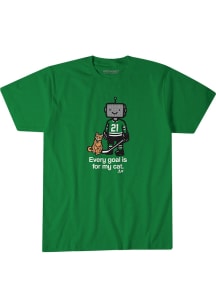 Jason Robertson Dallas Stars Kelly Green Every Goal is For My Cat Short Sleeve Fashion Player T Sh..