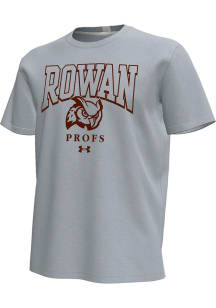Under Armour Rowan University Grey team logo Short Sleeve T Shirt