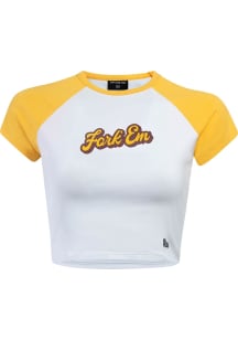 Hype and Vice Arizona State Sun Devils Womens Gold Homerun Short Sleeve T-Shirt