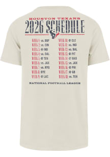 47 Houston Texans White MVP Schedule Short Sleeve Fashion T Shirt
