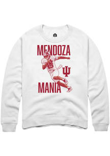 Fernando Mendoza Indiana Hoosiers Mens White Mendoza Mania Player Crew