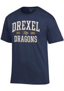 Champion Drexel Dragons Navy Blue Est Date Jersey Short Sleeve T Shirt