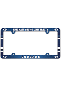 BYU Cougars Plastic License Plate Frame - Navy Blue