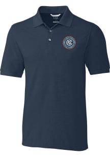 Cutter and Buck New York City FC Navy Blue Advantage Pique Big and Tall Polo