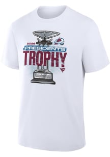 Colorado Avalanche White 2026 President's Trophy Short Sleeve T Shirt