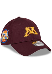New Era Minnesota Golden Gophers Mens Maroon DL Patch Stripe 39THIRTY Flex Hat