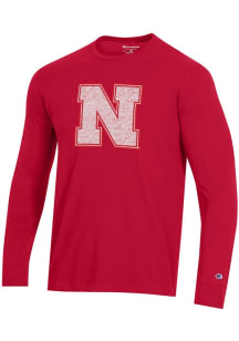 Champion Nebraska Cornhuskers Red Stadium Long Sleeve T Shirt