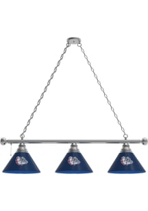 Gonzaga Bulldogs 3 Shade Silver Billiard Lamp