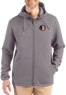 Cutter and Buck Florida State Seminoles Mens Graphite Vault Epic Comfort Full Zip Light Weight Jac..
