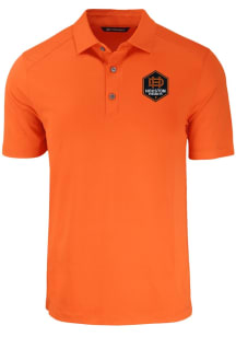 Cutter and Buck Houston Dynamo Orange Forge Eco Stretch Big and Tall Polo