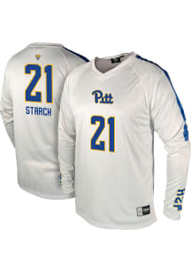 Izzy Starck  Pitt Panthers White Genuine Collective NIL Short Sleeve T Shirt