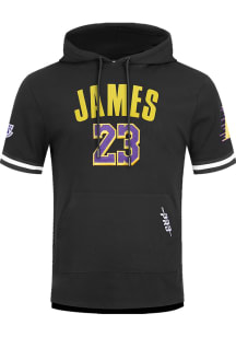 Los Angeles Lakers Black Classic Player Short Sleeve Hoods