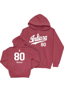 Charlie Becker Campus Ink Indiana Hoosiers Youth NIL Script Hoodie Long Sleeve Player Hoodie Crims..