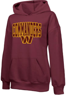 Washington Commanders Womens Burgundy Empire Hooded Sweatshirt