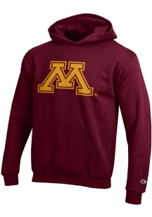 Champion Minnesota Golden Gophers Youth Maroon Powerblend Long Sleeve Hoodie