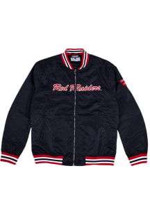 Charlie Hustle Texas Tech Red Raiders Mens Black Vault Red Raiders Script Varsity Light Weight Jac..