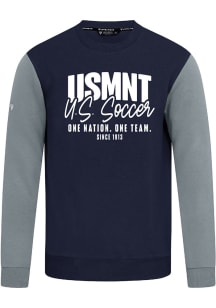 Levelwear USMNT Mens Navy Blue Ultimate Response Long Sleeve Crew Sweatshirt