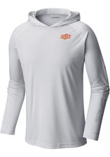 Columbia Oklahoma State Cowboys Mens White Heat Seal Terminal Tackle Hood
