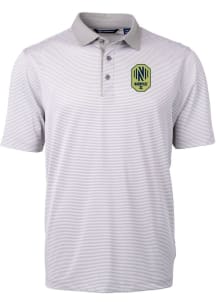 Cutter and Buck Nashville SC Grey Virtue Eco Pique Micro Stripe Big and Tall Polo